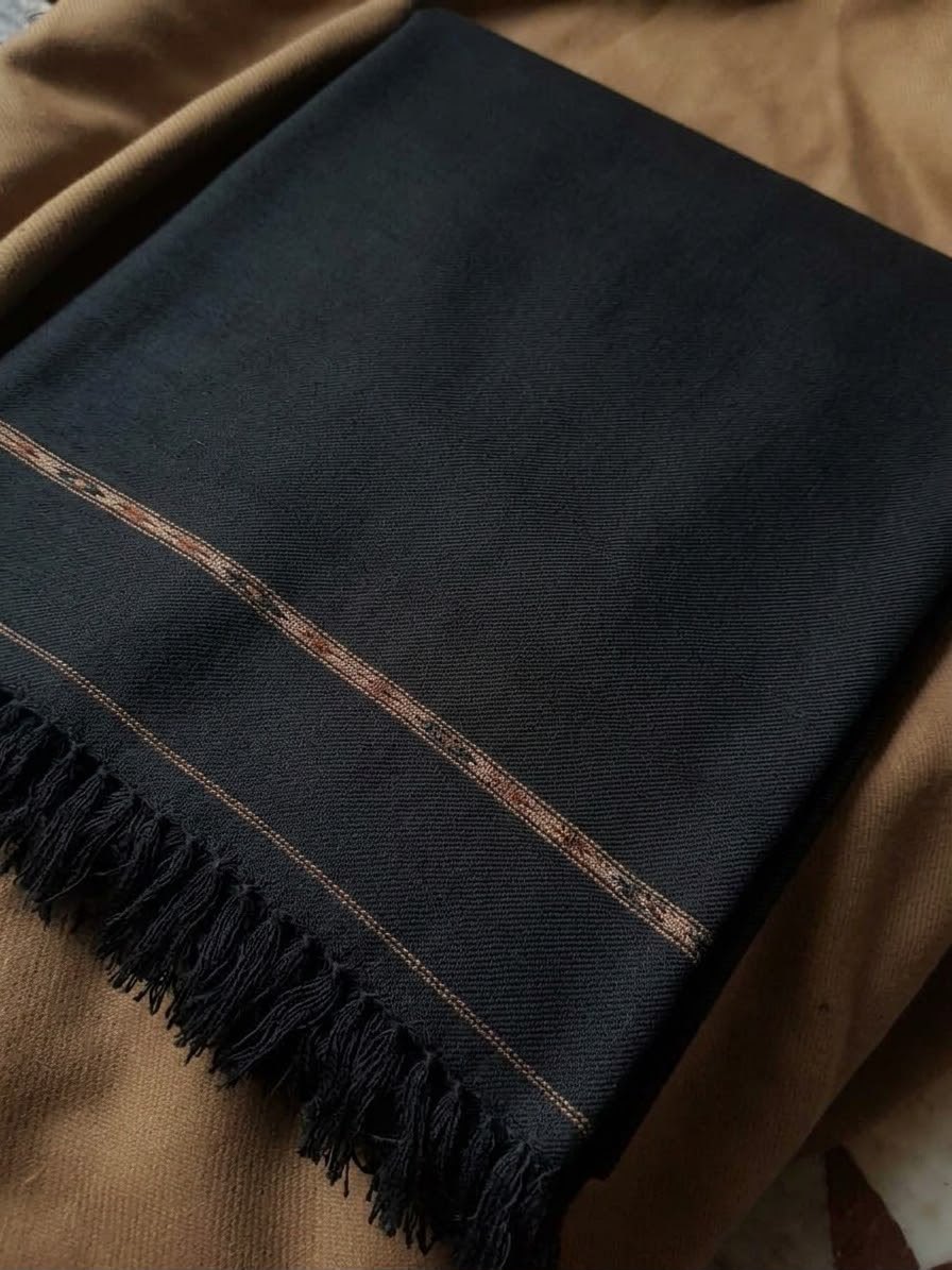 Borderless Wool Shawl